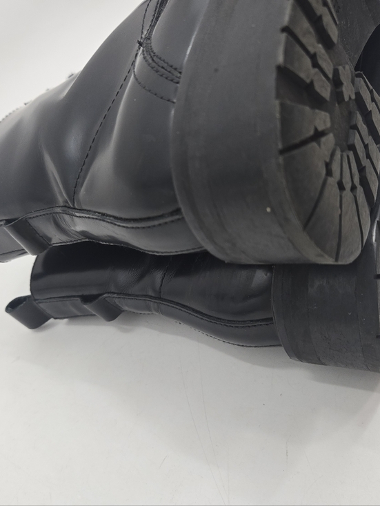All Saints Lira Black Leather Combat Boots